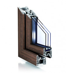 Profil Kömmerling 76 MD, ořech hnědý - foto