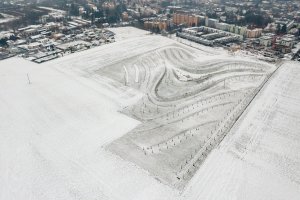 Park v zimě