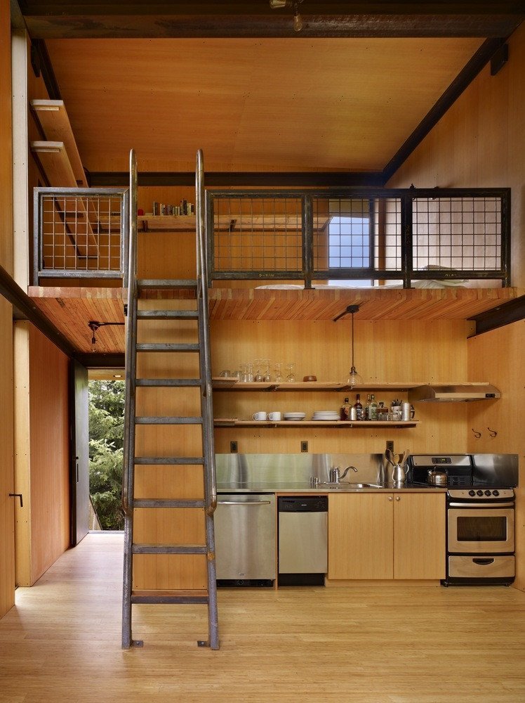 Chatka z oceli, Olson Kundig/ Tom Kundig © Benjamin Benschneider