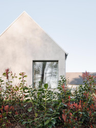 Okna jsou orientovaná na zajímavé výhledy. (Dům u vinohradu, ARCHITEKTI mikulaj & mikulajová )