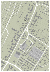 Situace (Rodinný dům s ateliérem, Helga Blocksdorf Architektur)