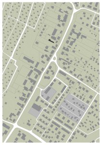 Situace (Rodinný dům s ateliérem, Helga Blocksdorf Architektur)