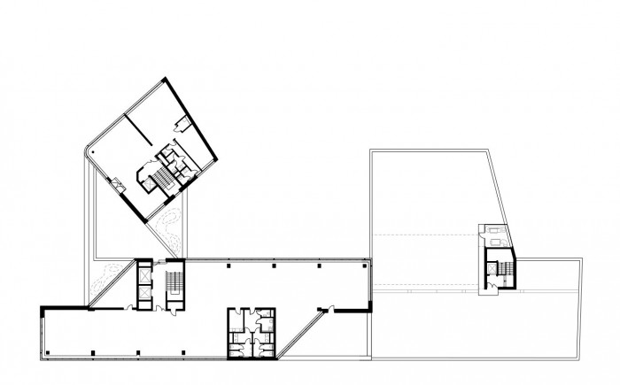 Polyfunkční objekt DORN, půdorys 4NP, Atelier RAW