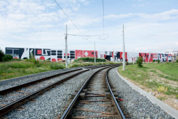 Polep industriální developerské skladištní haly CTPark Plzeň, Kristina Fišerová.