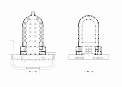 Rekonstrukce pavilonu A na výstavišti v Lounech, půdorysy, Ondřej Tuček
