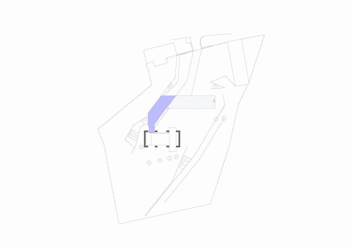 Přístavba rodinného domu na Kojetíně, situace, Kamil Mrva Architects