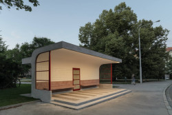 Rekonstrukce funkcionalistické zastávky od architekta Oskara Pořísky, Atelier RAW