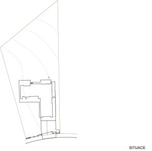 ROSA – ARCHITEKT / Ing. arch. Michal Rosa, Ing. arch. Martina Rosová, Dům na Červeném Kopci - situace