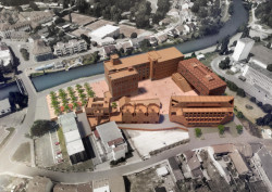 3D situace budoucího stavu areálu