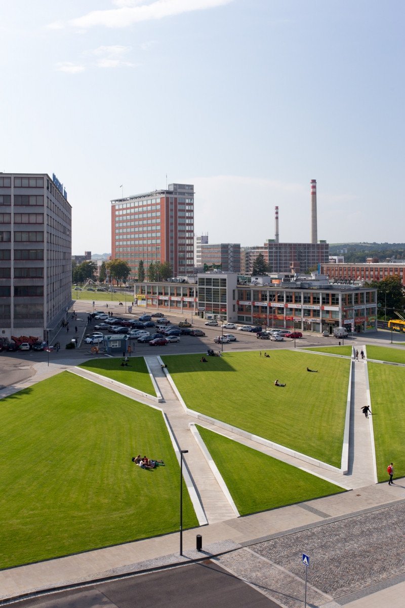 Revitalizace Gahurova prospektu podle návrhu zlínského ateliéru ellement. Foto: TOAST | Libor Stavjaník