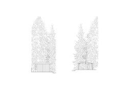 Pohled západní (Zázemí Lesního koupaliště, Mjölk architekti, Marie Vondráková)