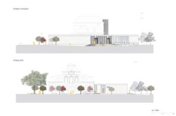 Pohled východní a jižní (Městská knihovna v Rožnově pod Radhoštěm, ČTYŘSTĚN)