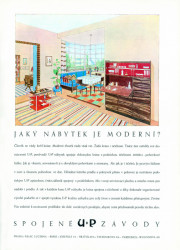 Propagační leták UP závodů z 20. let minulého století, sedací nábytek z řady H, oboje zdroj: kniha Jindřich Halabala a Spojené uměleckoprůmyslové závody v Brně, Grada 2018