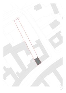 Situace (Rodinný dům v Senici na Hané, TŘI.ČTRNÁCT architekti)