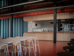 Mjölk architekti ve spolupráci s interiérovou designérkou Jitkou Třmínkovou navrhli jídelnu děčínské firmy RYKO.