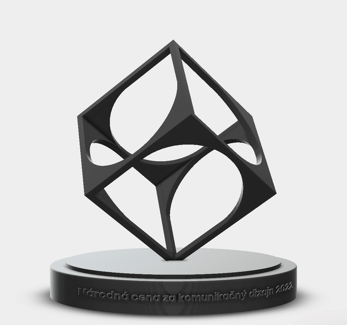 Ocenění Národní ceny za design 2022 navrhl grafický designér Martin Bajaník. Při výrobě ceny se využila 3D tiskárna