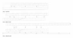 Márius Žitňanský, Vladimír Šimkovič, Peter Gonda, Ľubica Dubeňová a Jana Fečkaninová, Vyhliadková veža na Dubni, půdorysy // odměna bez určení pořadí – foto