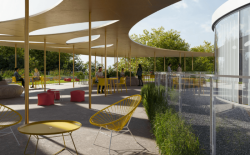 Přestavba menzy v kampusu České zemědělské univerzity.