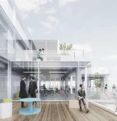 Anne-Sereine Tremblay a Jan Kudlička, Nová radnice pro Prahu 7 // 2. místo – foto