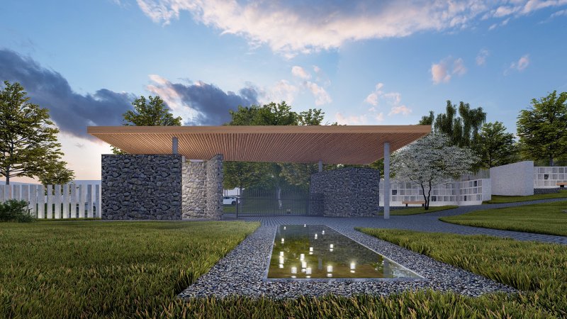 V Černošicích u Prahy vznikne nový městský hřbitov od studia MS architekti