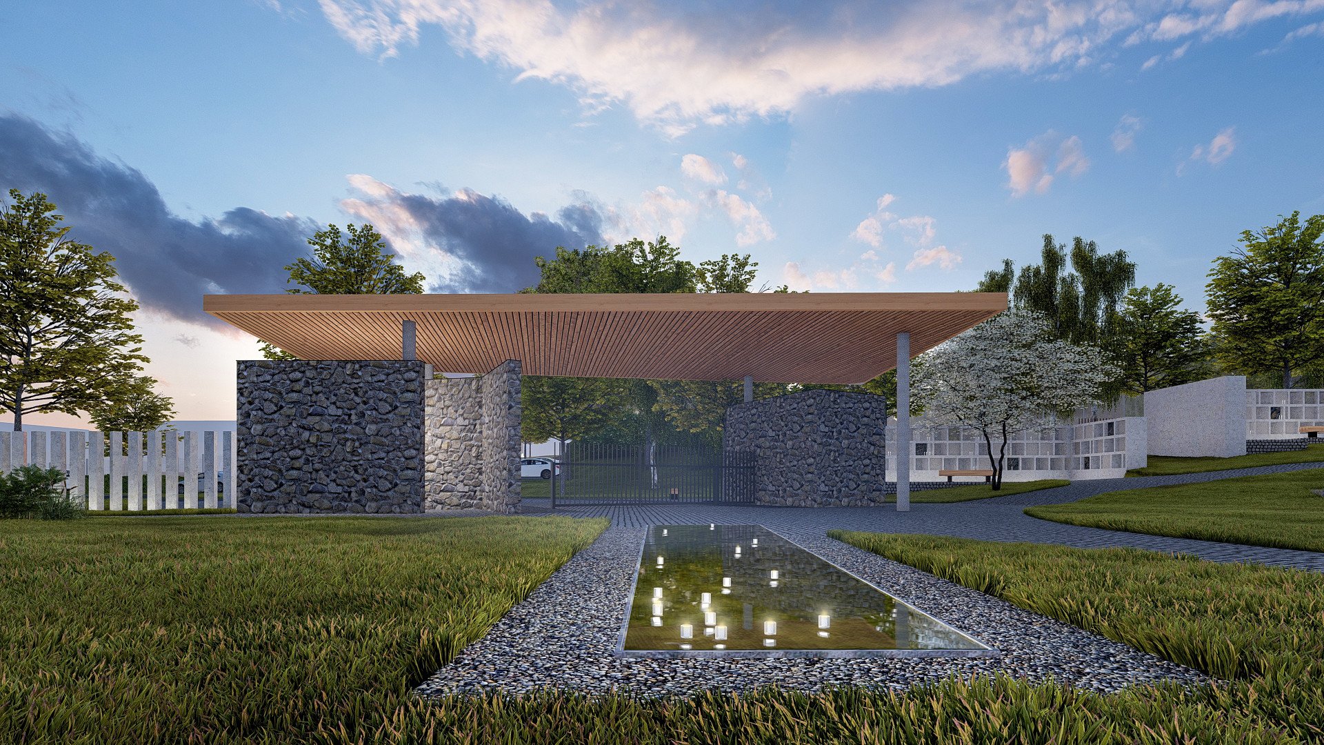 V Černošicích u Prahy vznikne nový městský hřbitov od studia MS architekti