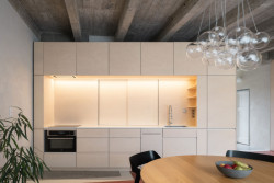 PROGRES ARCHITEKTI - Byt + byt: Dřevěné jádro kuchyně