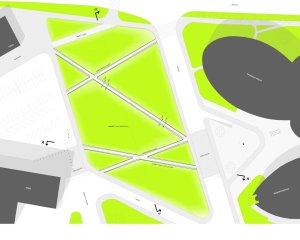Ellement, Revitalizace Gahurova prospektu, půdorys – foto