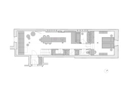 Půdorys (Podkrovní byt na Arbesově náměstí od Formafatal)