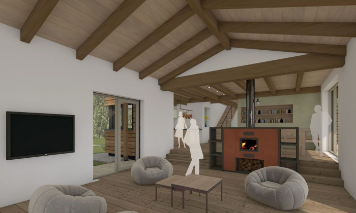 Dům s ozvěnami Karibiku, Irena Truhlářová, Ing. Martin Jirsa, ARCHCON atelier - vizualizace