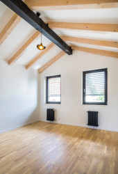 Rodinný dům v Písnici, daviddavidová architekti: V patře jsou pak tři samostatné pokoje