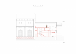 Enotéka - vinný bar a degustační prostor ve Znojmě, Chybík+Krištof, řez