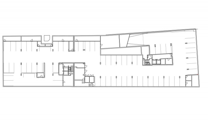 FIVE, půdorys 2PP, QARTA architektura