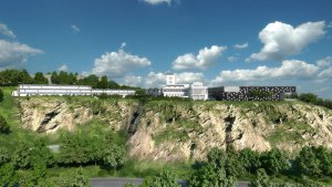 Vizualizace rekonstrukce stávajícího objektu Barrandovských teras a nových budov – foto