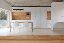 Rodinný dům ve svahu, masparti