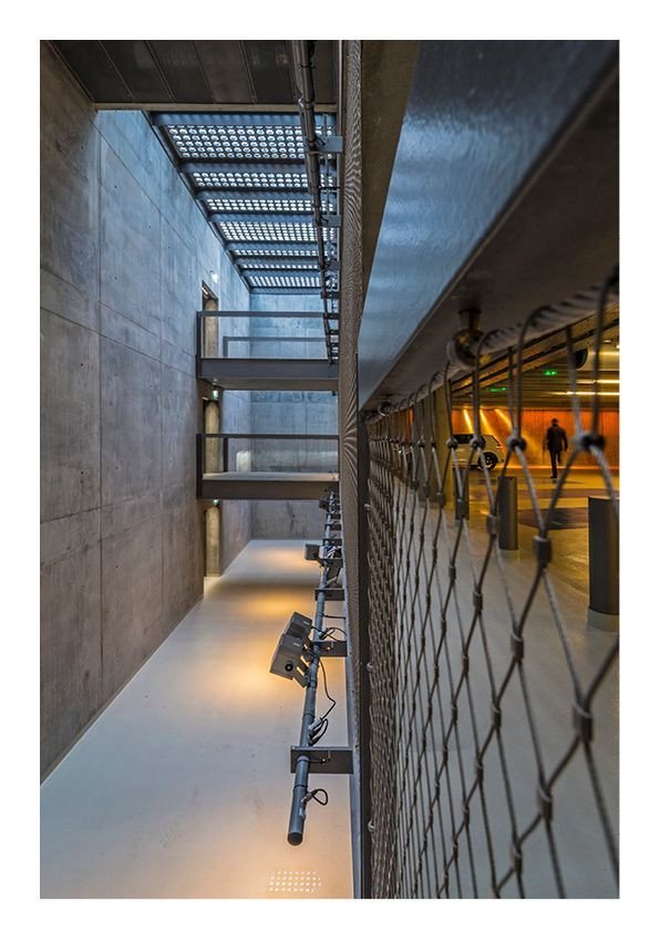 Lundgaard & Tranberg Architects, Molo Kvæsthus v Kodani, detail garáží, foto
