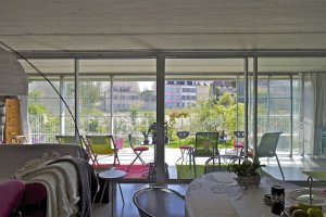 Lacaton & Vassal architectes, sociální byty v Mulhouse, interiér, foto