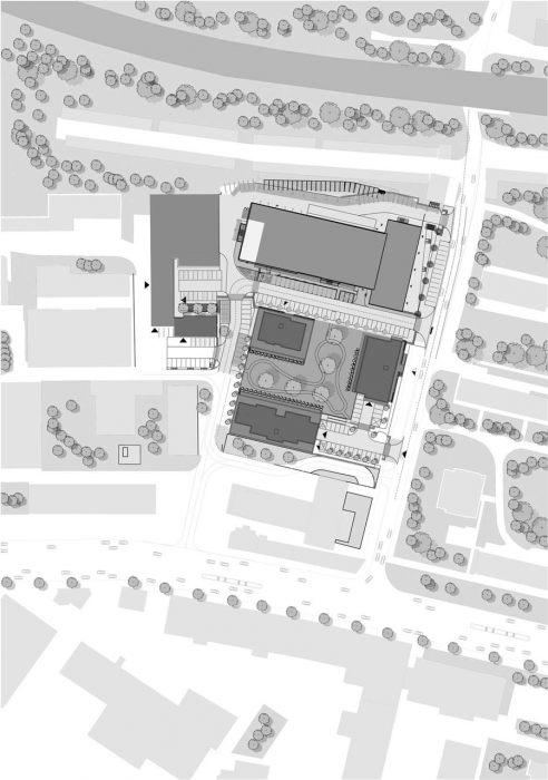 Compass Architekti, Administratívno skladový areál Sliačska, situace – foto