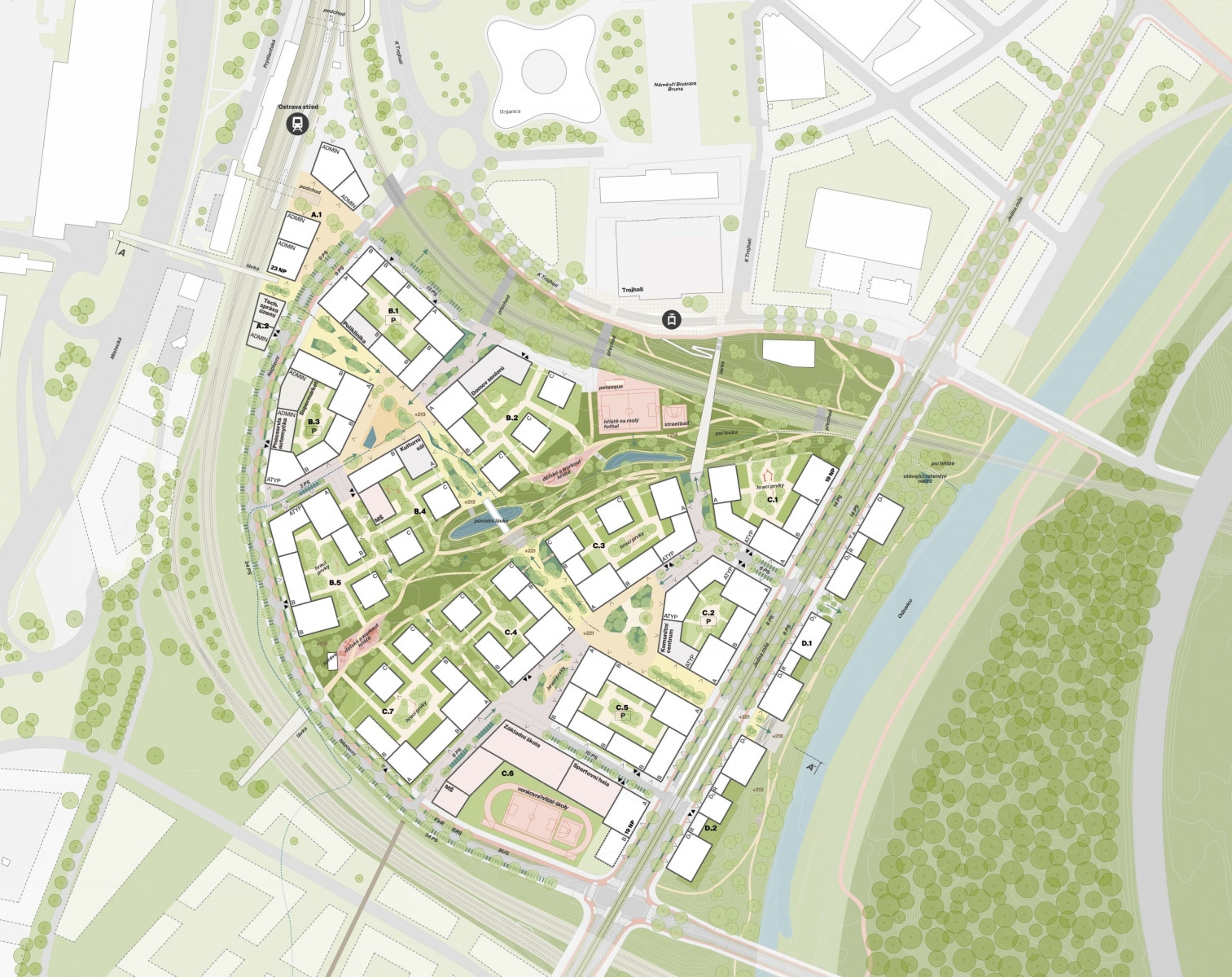 Žofinka, Pavel Hnilička Architects+Planners, situace