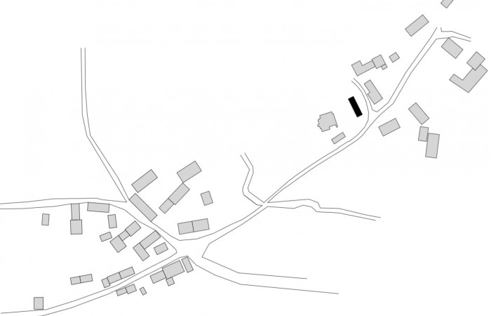 Soukromý wellness domek v Chotětíně, situace širších vztahů, Markéta Cajthamlová