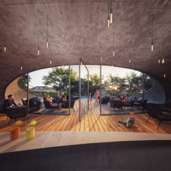 Vizualizace městských Riegrových lázní na Praze 2 od studia Petr Janda / brainwork - iniciační studie