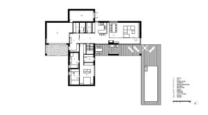 Engel House, půdorys, Vít Máslo, David R. Chisholm, CMC architects