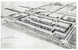 Jan Kotěra, Ladislav Machoň, návrh zaměstnanců železnic v Praze-Záběhlicích, 1914 (dobový tisk)