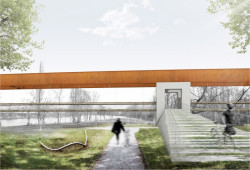 Odměna soutěže na lávku Holešovice-Karlín, Štvanice, Sdružení architektů – Jurák, Filsak