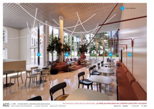 Nová verze restaurace KD Slavia podle projektantů Metrostavu