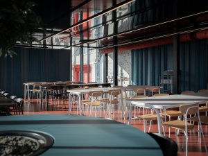 Mjölk architekti ve spolupráci s interiérovou designérkou Jitkou Třmínkovou navrhli jídelnu děčínské firmy RYKO.