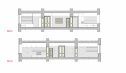 Rekonstrukce bytu v Brně, řezy, Archanti