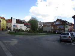 Soutěž na návrh knihovny v České Lípě, zadané území,