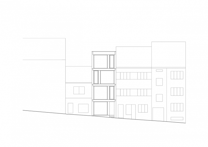 Makovský & partneři, Polyfunkční dům Minská, Brno, pohled z ulice – foto