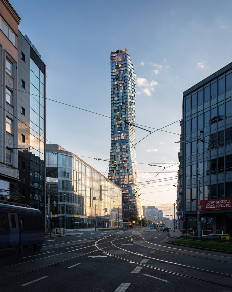 Návrh mrakodrapu Ostrava Tower z dílny studia Chybík+Krištof