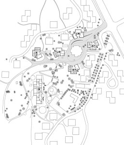 MDH Arkitekter SA, školka Moholt, situace, výkres